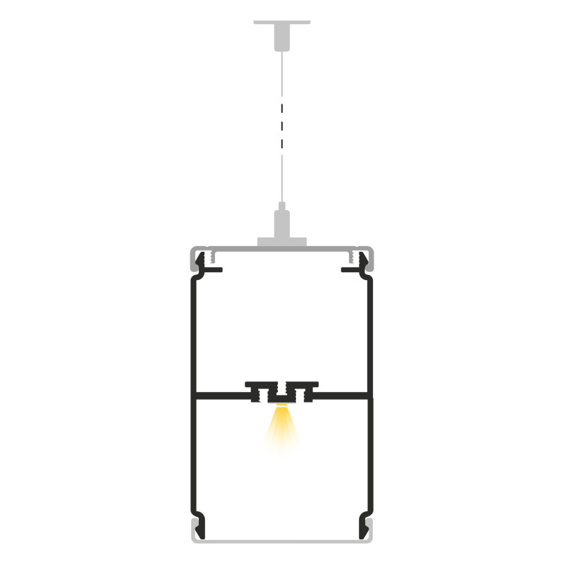 Profil LED P1-1 surowe aluminium