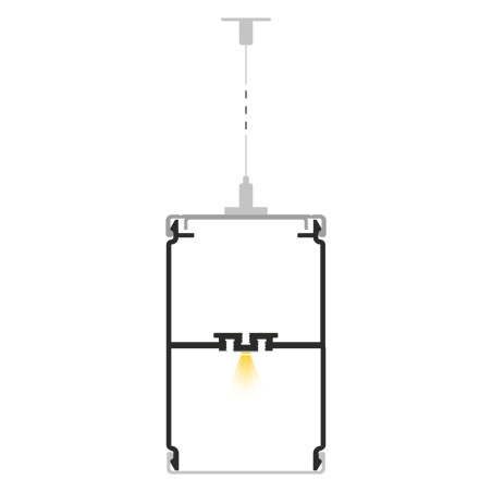 Profil LED P1-1 surowe aluminium