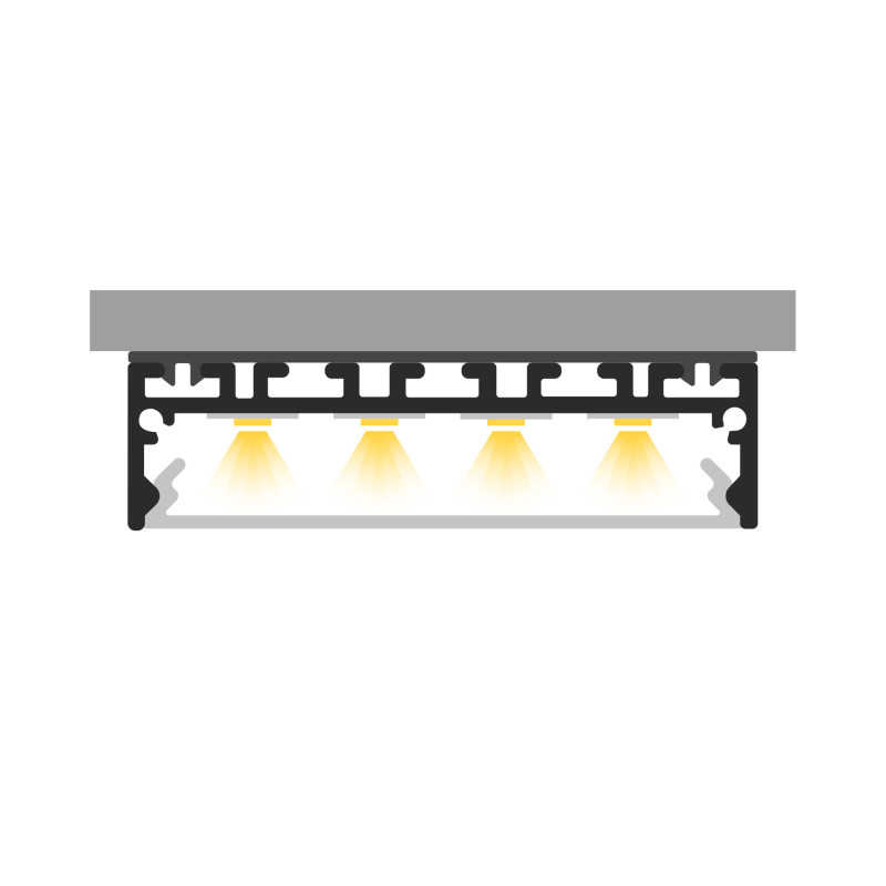 Profil LED P20-1 srebrny anodowany