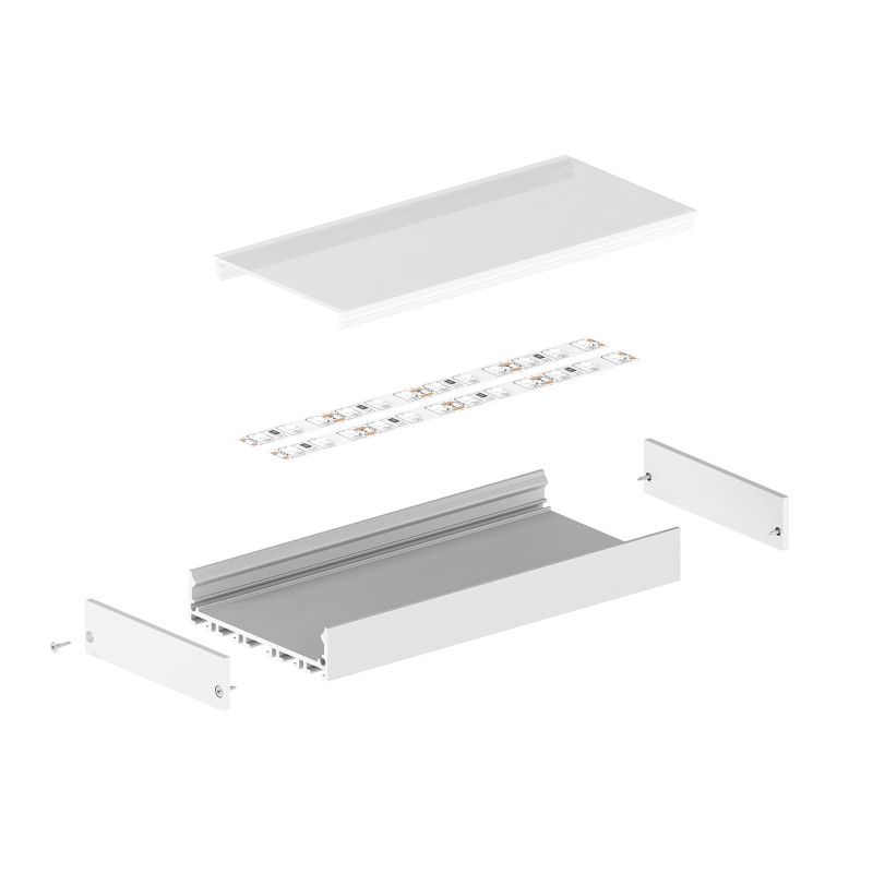 Profil LED P20-1 srebrny anodowany