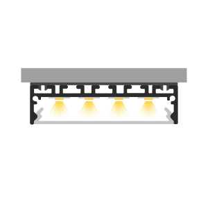 Profil LED P20-1 czarny lakierowany