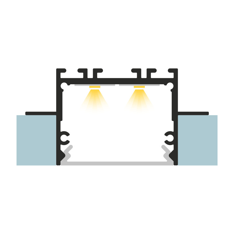 Profil LED P22-2 srebrny anodowany
