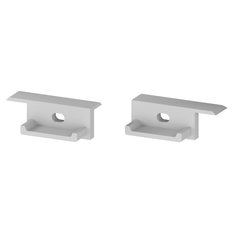 Zaślepki profilu P6-2 1/2 szare do klosza C13