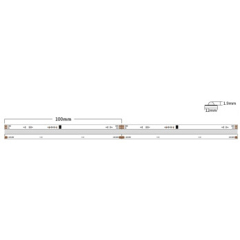 Taśma LED COB Cyfrowa RGBW+neutralny 4000K 14,5W 24V Ws2814F SK6812 840 LED/m IP67 wodoodporna - 1 metr