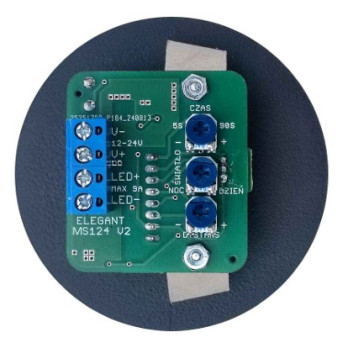 Włącznik zbliżeniowy z czujnikiem zmierzchu Elegant MS124 czarny