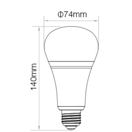 ŻARÓWKA E27 RGB+CCT WiFi SMART 12W LED MiLight FUT105