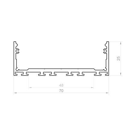 Profil LED P27-3 srebrny anodowany