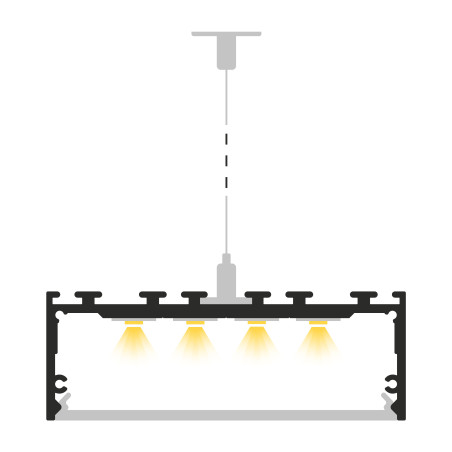 Profil LED P27-3 srebrny anodowany
