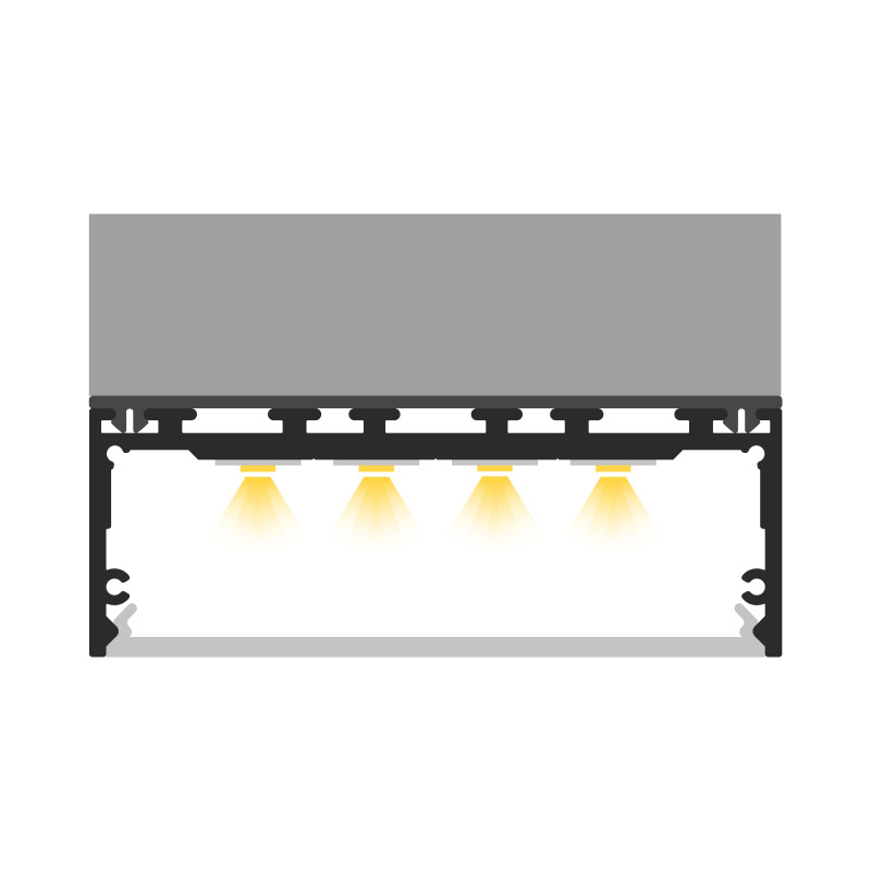 Profil LED P27-3 srebrny anodowany