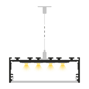 Profil LED P27-3 Biały Lakierowany