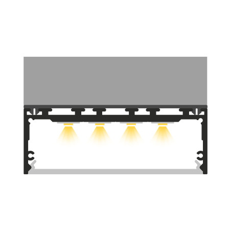 Profil LED P27-3 Czarny Lakierowany