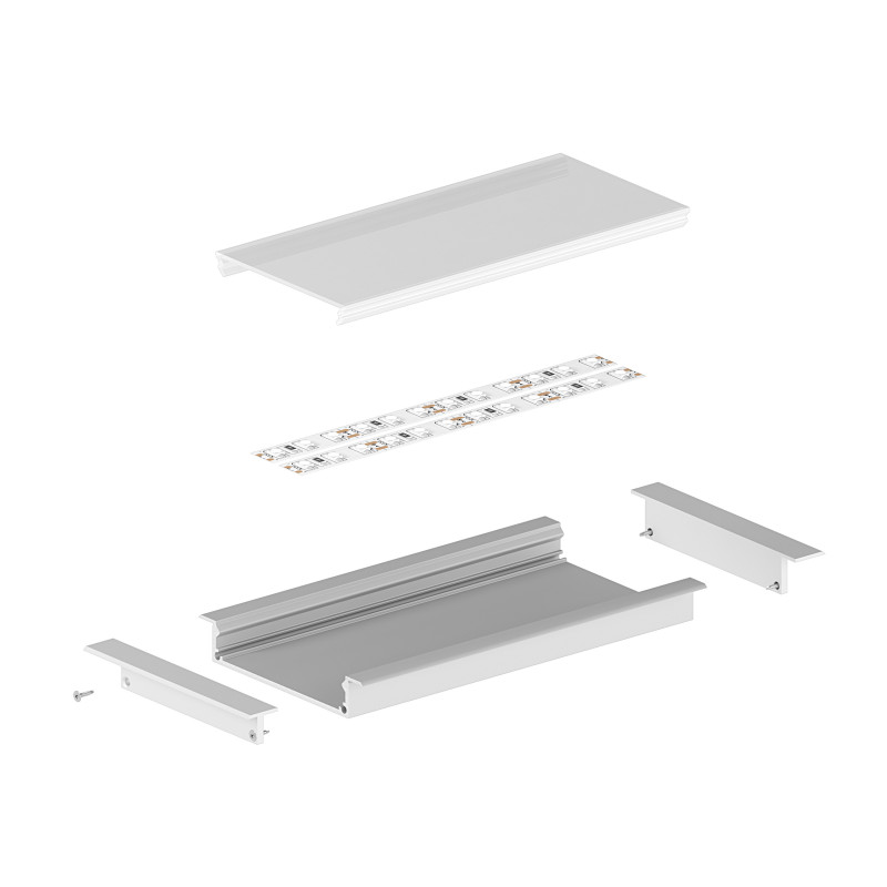 Profil LED P21-1 Biały Lakierowany