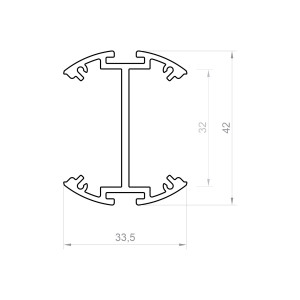 Profil LED P22-8  Biały Lakierowany
