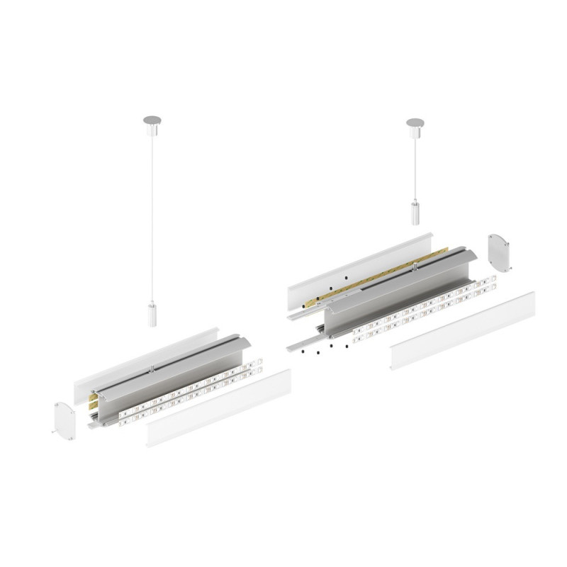 Profil LED P22-8  Czarny Lakierowany