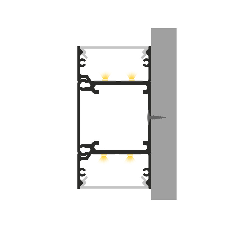 Profil LED P22-10 srebrny anodowany