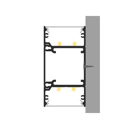 Profil LED P22-10 srebrny anodowany