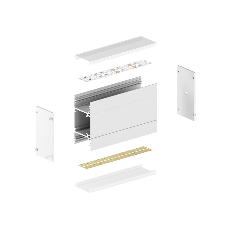 Profil LED P22-10 Biały Lakierowany