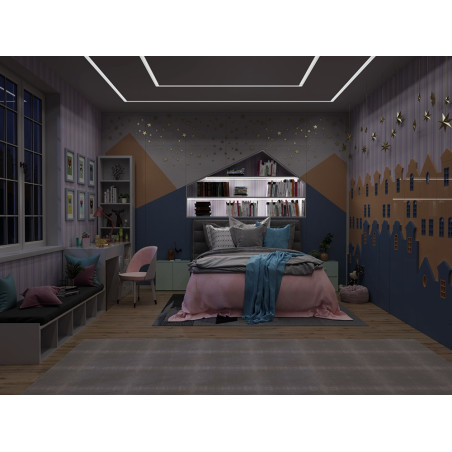 Profil LED P23-1 Czarny Lakierowany