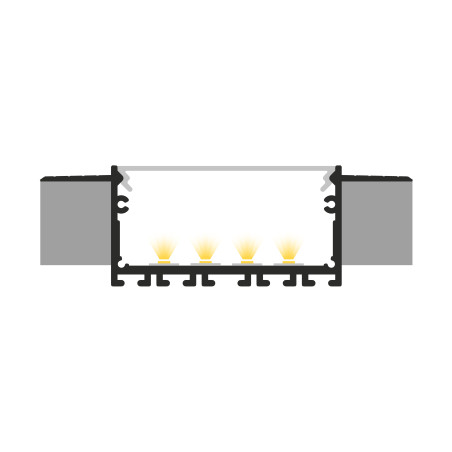 Profil LED P23-7 srebrny anodowany