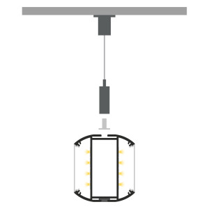 Profil LED P23-8  srebrny anodowany