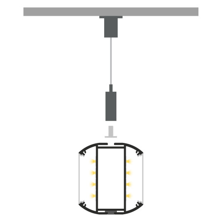 Profil LED P23-8  Biały Lakierowany