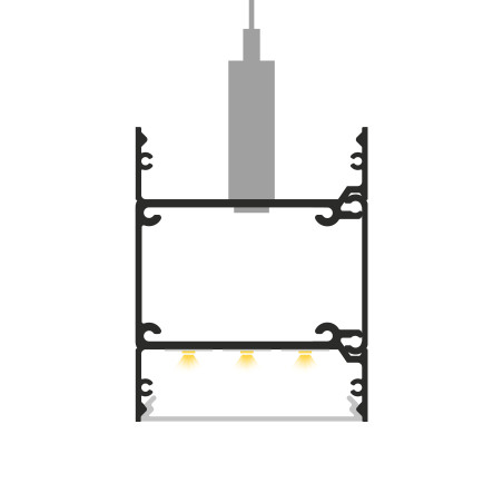 Profil LED P23-10 srebrny anodowany