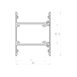 Profil LED P23-10 srebrny anodowany
