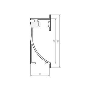 Profil LED P26-1 Biały Lakierowany