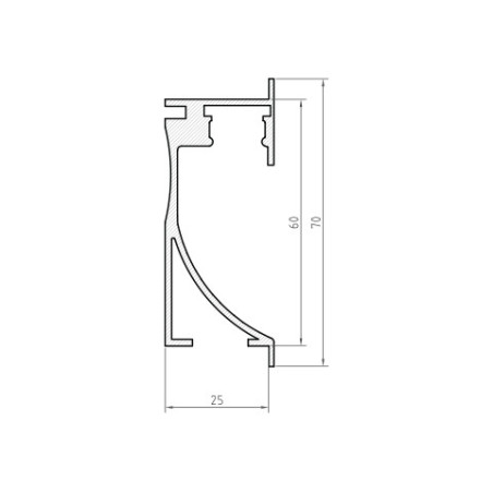 Profil LED P26-1 Biały Lakierowany