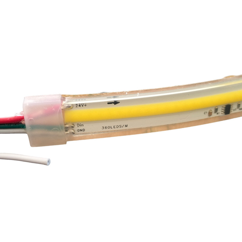 Taśma LED COB Cyfrowa CCT 7,2W 24V WS2811 560 LED/m IP67 WODOODPORNA - 10 metrów