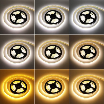 Taśma LED COB CCT 2700-6500K 16W 24V 640 LED/m CRI90 IP68 WODOODPORNA - 1 metr