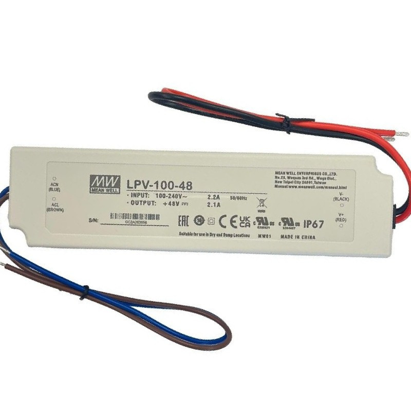 Zasilacz hermetyczny LED LPV 100-48 2.1A 100W 48V IP67