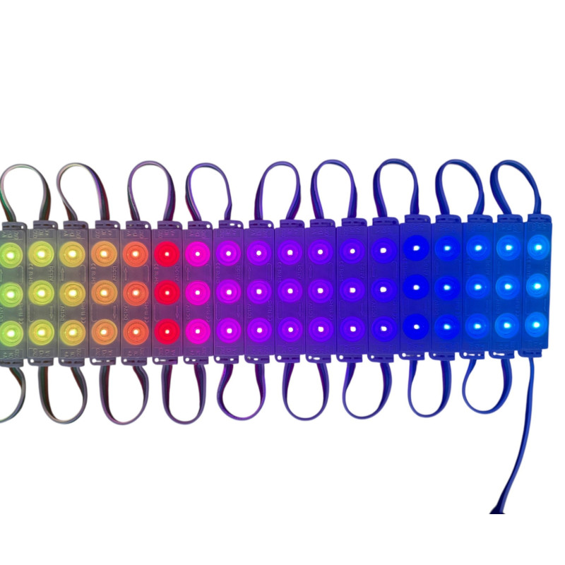 MODUŁ CYFROWY LED piksel RGB WS2811 IP65 20szt