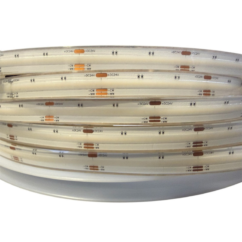 Taśma LED COB CCT 2700-6500K 16W 24V 640 LED/m CRI90 IP68 WODOODPORNA - 1 metr