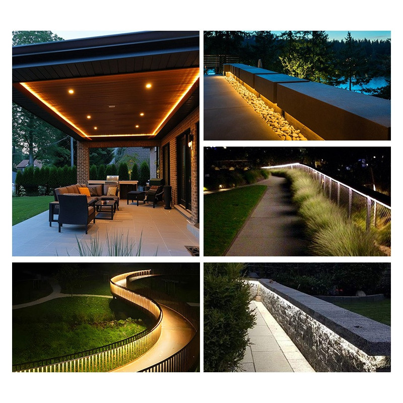 Taśma LED COB NEON Ciepła 3000K 12W 230V IP65- 1m