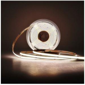 Taśma LED COB neutralna 4000K 8W 24V 320 LED/m CRI90 R2R - 20 metrow