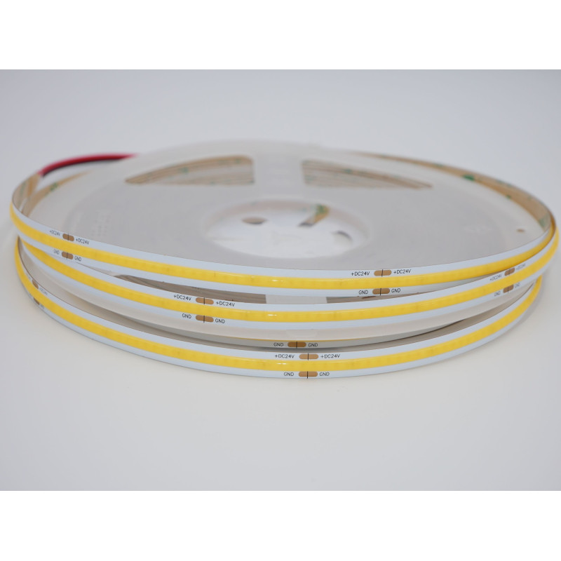 Taśma LED COB neutralna 4000K 8W 24V 320 LED/m CRI90 R2R - 20 metrow