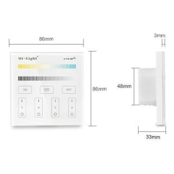 MiLight Pilot panelowy strefowy CCT T2