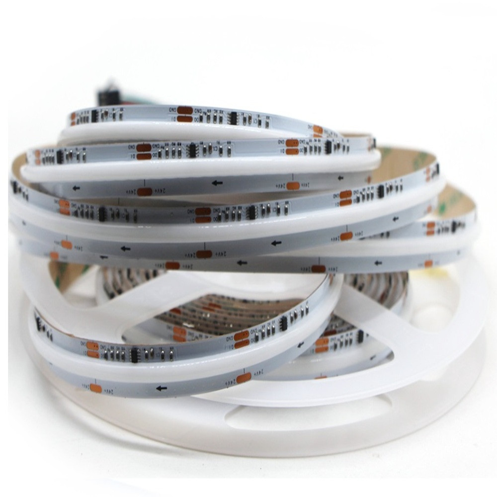 Taśma LED COB Cyfrowa RGBW+ciepły 3000K 16W 24V WS2814F SK6812 840 LED/m - 30 metrów