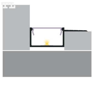 Profil LED GK14-3 1/2 grafitowy lakierowany