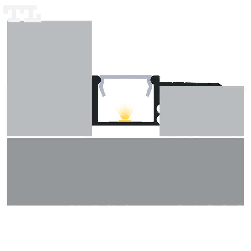 Profil LED GK18-3 1/2 biały lakierowany