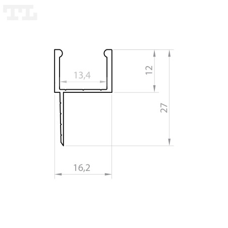 Profil LED GK5-2 1/2 srebrny anodowany