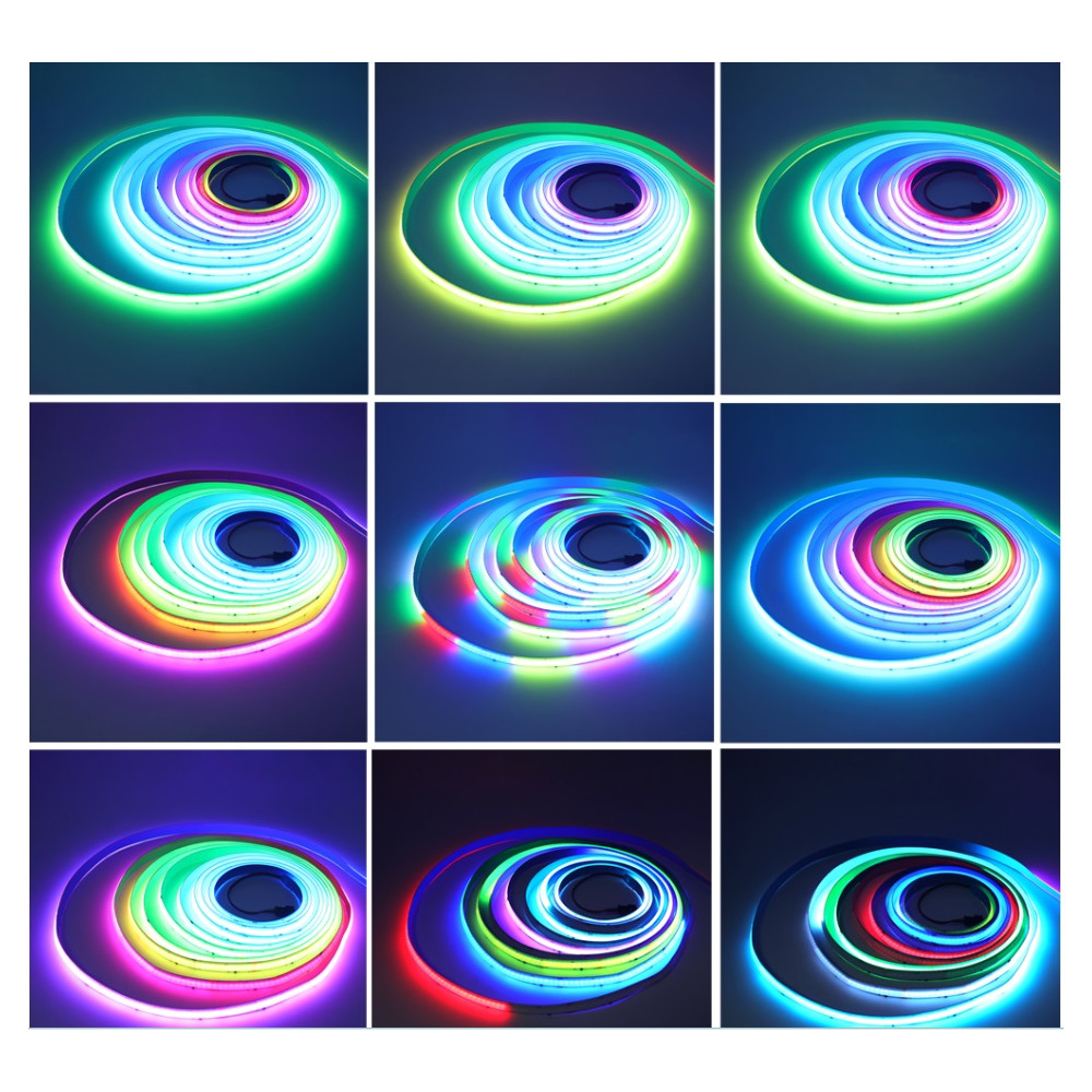 7,5m zestaw LED cyfrowy muzyczny COB RGB+CCT 20W 24V WS2805 840 LED/m