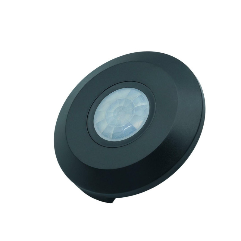 CZUJNIK RUCHU SUFITOWY PIR 230V 400W czarny ultra płaski