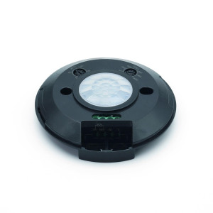 CZUJNIK RUCHU SUFITOWY PIR 230V 400W czarny ultra płaski