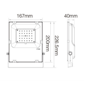 NAŚWIETLACZ LED 30W RGB+CCT MiLight FUTT03