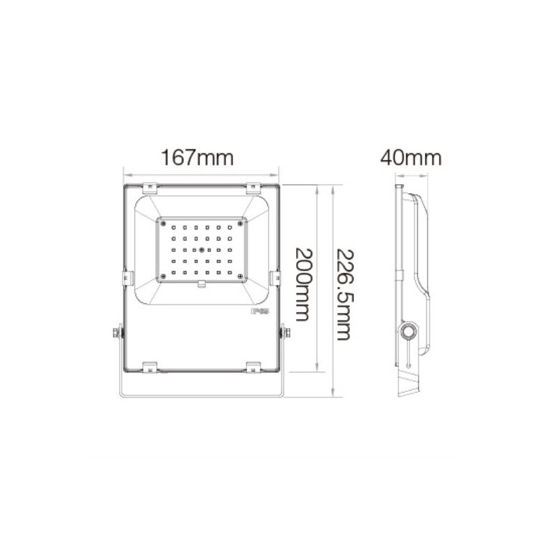 NAŚWIETLACZ LED 30W RGB+CCT MiLight FUTT03