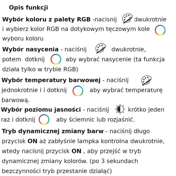 MiLight Pilot Rainbow RGB+CCT S2-B czarny