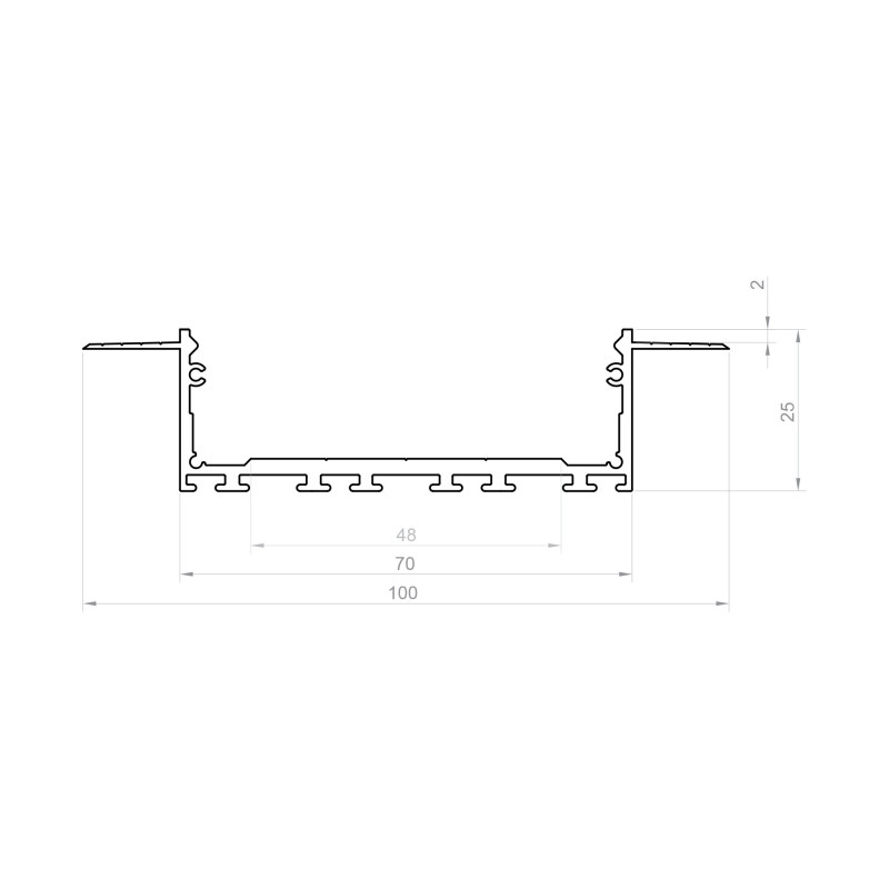 Profil LED P27-7 biały lakierowany