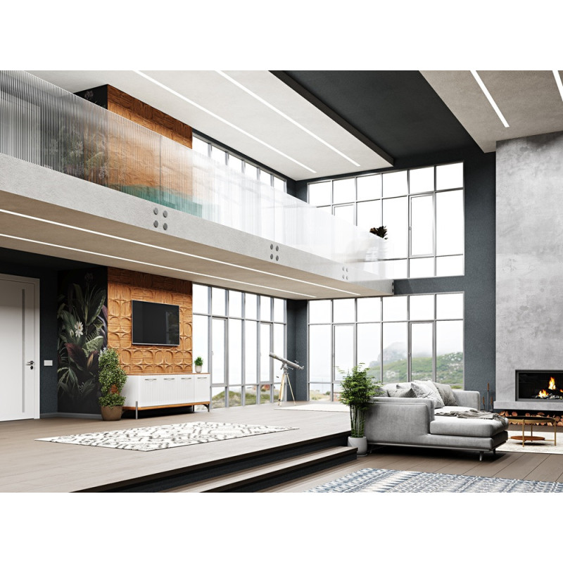 Profil LED P27-7 czarny lakierowany